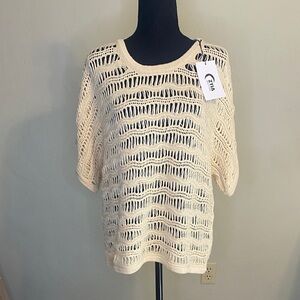 NWT Never worn Zyia Active Ivory Hilton Head Sweater